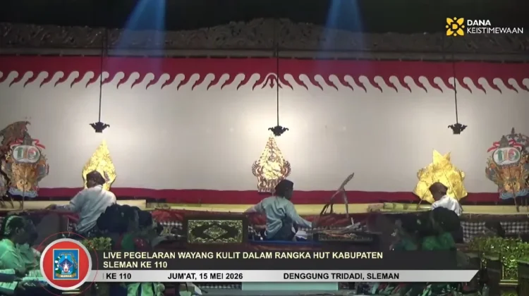 Pertunjukan Wayang Kulit 15 Dalang Meriahkan Hari Jadi Kabupaten Sleman ke-110