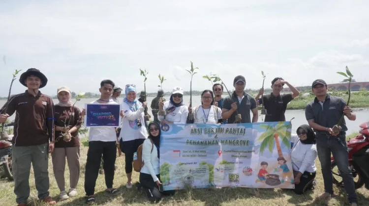 Mahasiswa UNY Gelar Aksi Bersih Pantai & Tanam Mangrove di Pantai Baru Pandansimo