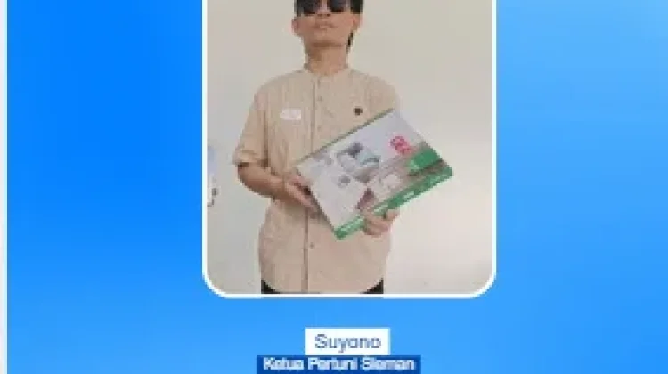 Suyono Bangkit dan Mandiri meski Kehilangan Penglihatan