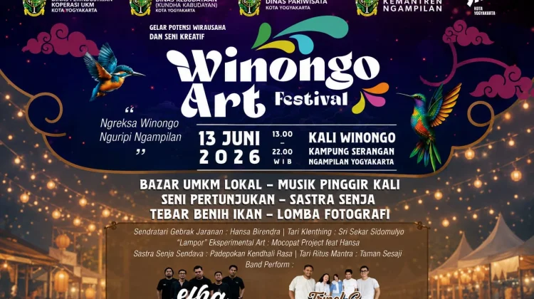 Winongo Art Festival Hidupkan Sungai dan Ekonomi Warga