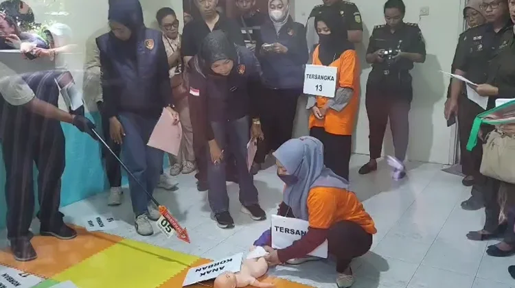 Sebanyak 23 Adegan Diperagakan dalam Rekonstruksi Kasus Daycare Little Aresha