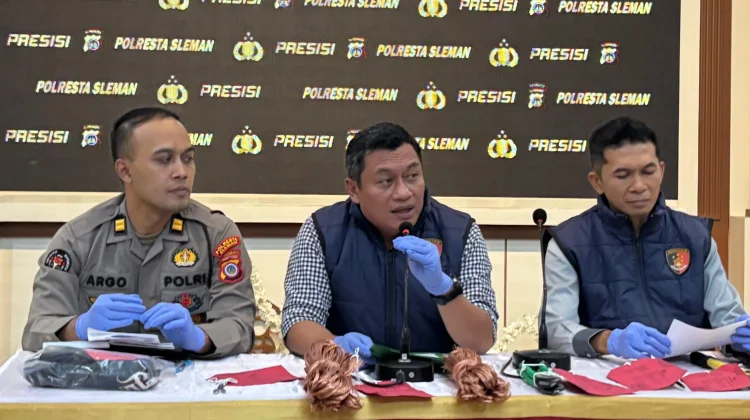 Dua Pencuri Kabel BTS di Sleman Ditangkap, Dijual Rp190 Ribu per Kilogram
