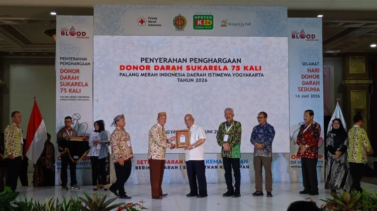 Jadi Pahlawan Kemanusiaan, 99 Pendonor Darah Sukarela di DIY  Diganjar Penghargaan