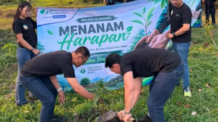 Peduli Lingkungan, BPJS Ketenagakerjaan Kulon Progo Gelar Penanaman Pohon