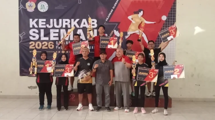 Kejurkab Sleman 2026 Perkuat Pembinaan Atlet Tenis Meja