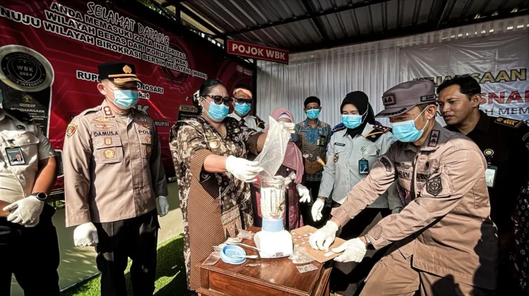 Ribuan Barang Bukti Narkotika dan Minuman Keras Dimusnahkan