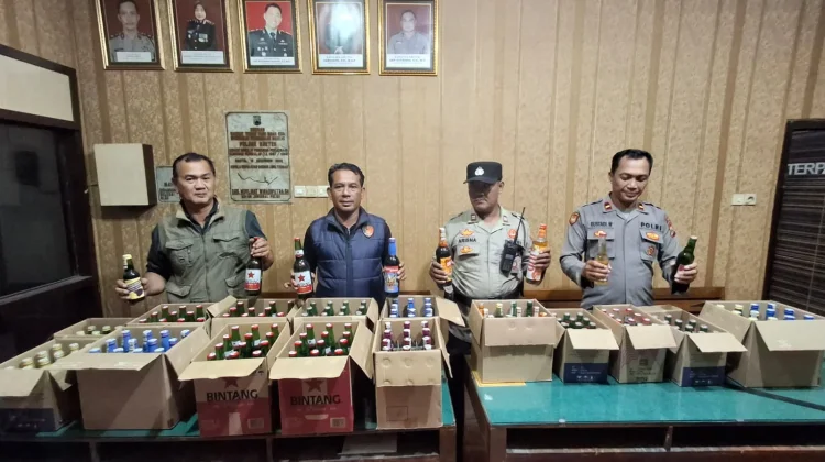 Razia Miras Ilegal di Tiga Lokasi, Polres Bantul Sita 249 Botol