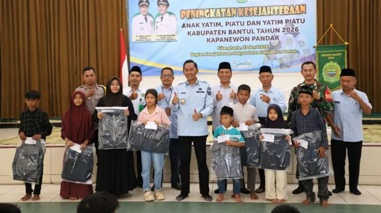 Pemkab Bantul Salurkan Bantuan Bagi Anak Yatim di Kapanewon Pandak