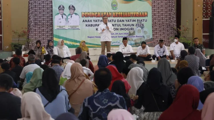Sebanyak 292 Anak Yatim di Imogiri Mendapat Santunan dari Pemkab Bantul