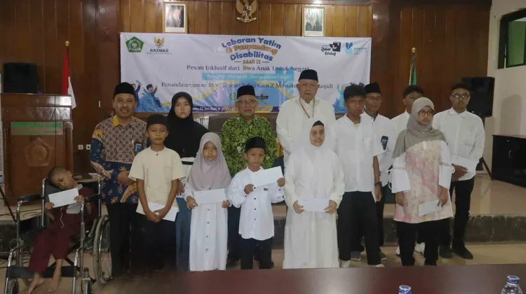 Lebaran Yatim dan Disabilitas, Kemenang Sleman Santuni Puluhan Anak