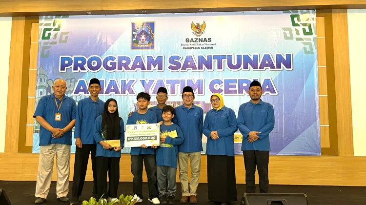Puncak Lebaran Yatim 1448 H, Baznas Tasyarufkan Rp 130 Juta untuk Ratusan Anak Yatim