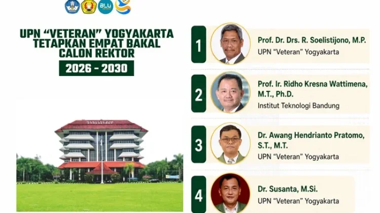 Empat Bakal Calon Rektor UPN Veteran Yogyakarta Lolos Seleksi Administrasi