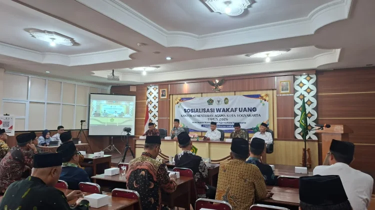 Kemenag Kota Yogyakarta Sosialisasikan Wakaf Uang dan Lantik Perwakilan BWI