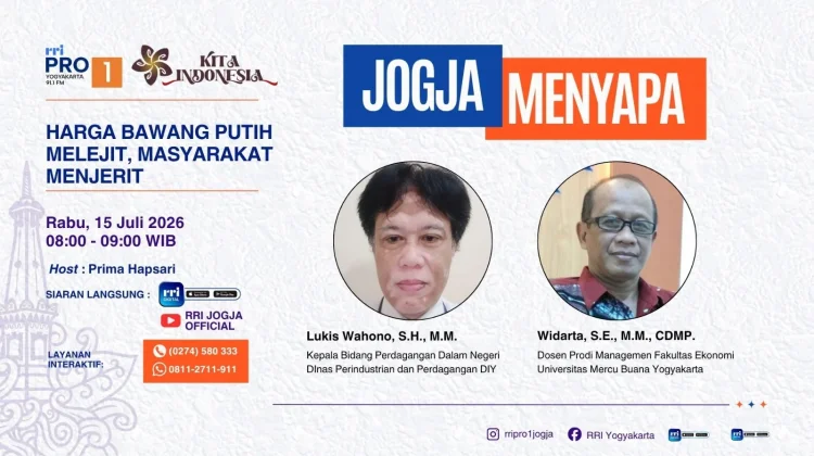 Rupiah Melemah Sebabkan Harga Bawang Putih di Pasar Beringharjo Naik