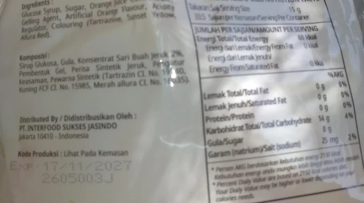 Mengetahui Kandungan Gula Tambahan lewat Label Nutrisi di Kemasan