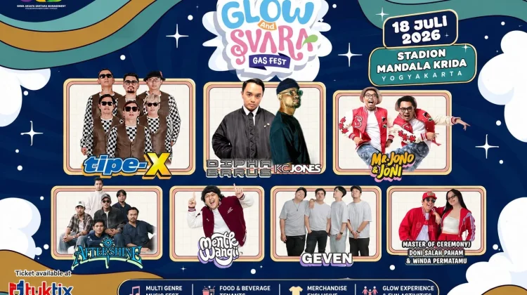 Hadirkan Tipe-X hingga Dipha Barus, Gas Fest 2026 Guncang Mandala Krida