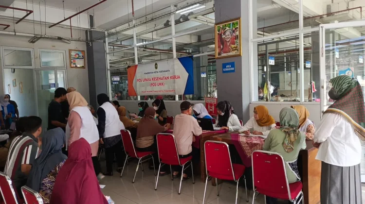 Pedagang Pasar Prawirotaman Antusias Cek Kesehatan Gratis