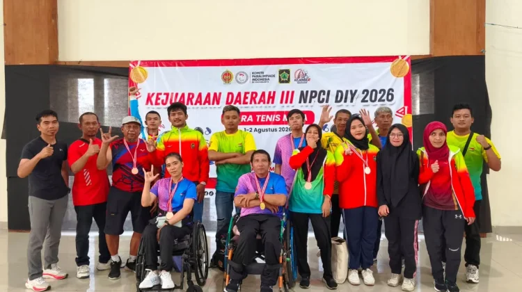Kontingen Para Tenis Meja Kota Yogyakarta Capai Target di Kejurda NPCI DIY 2026
