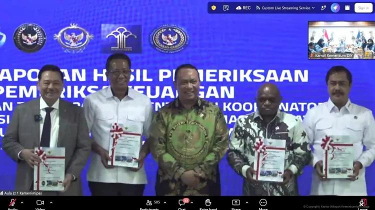 Jajaran Kemenko Kumham Imipas Raih Opini WTP, Kemenkum DIY Siap Pertahankan