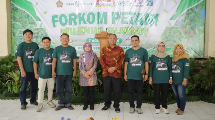 Dorong Regenerasi, Pemkab Sleman Lantik Pengurus Baru Petani Milenial