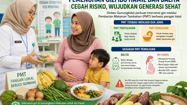 Dinkes Gunungkidul Perkuat Intervrensi Gizi Ibu Hamil dan Balita