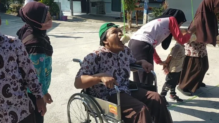 Gairah Siswa Disabilitas SLB Bhakti Wiyata Merayakan HUT ke-81 Kemerdekaan RI