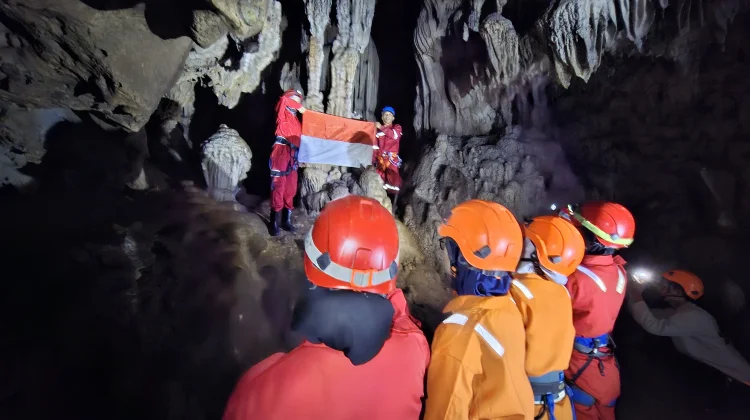 Unik, Upacara HUT ke-81 RI di Kulon Progo digelar dalam Bumi