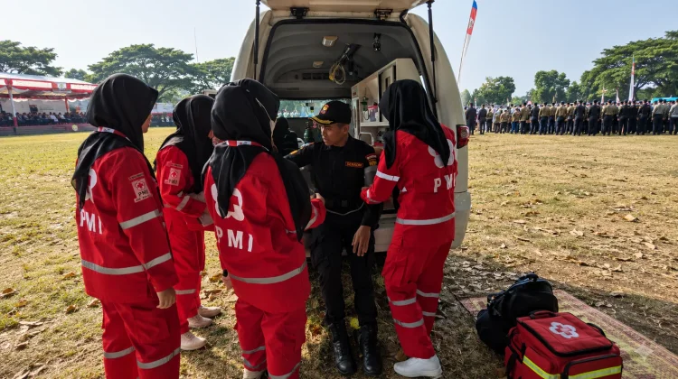 PMI Bantul Kawal Kesehatan Upacara HUT RI ke-81