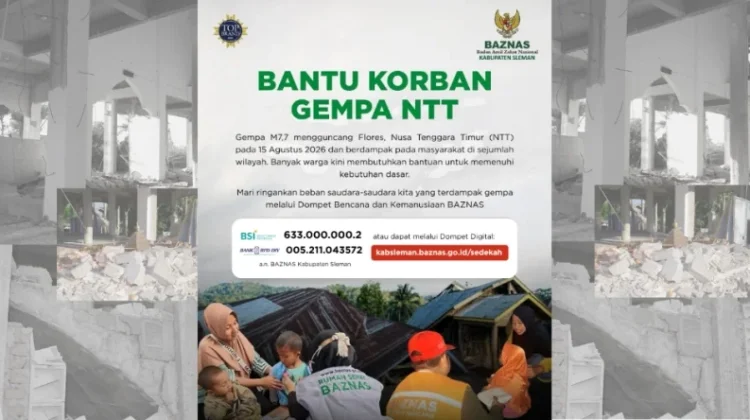 Baznas Sleman Galang Dana Solidaritas Bagi Korban Gempa NTT