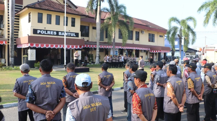 Apel Sabuk Kamtibmas, Polres Bantul Ajak Jaga Warga Perkuat Kolaborasi
