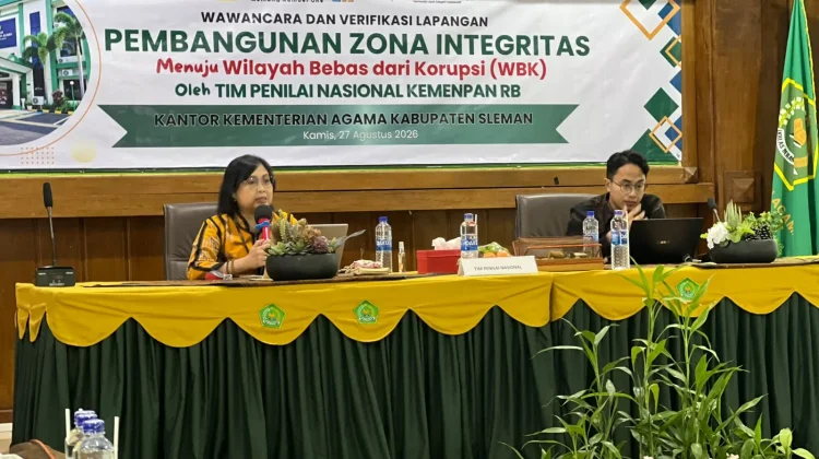 Kemenag Sleman Jalani Verifikasi TPN menuju Predikat WBK