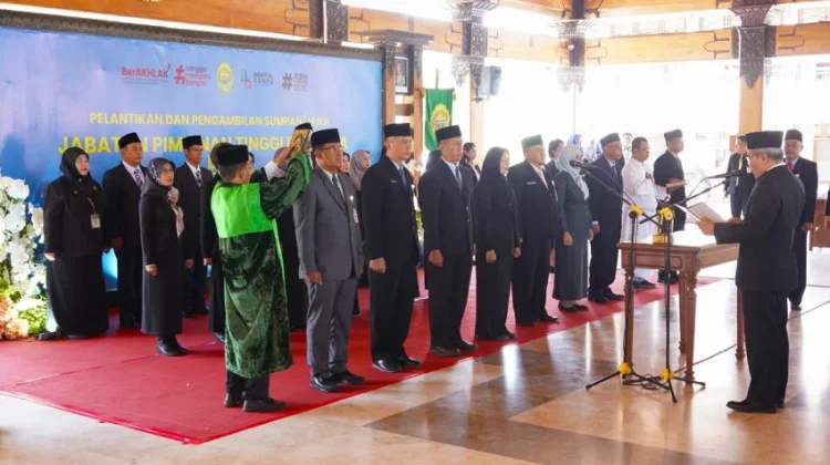 Penyegaran Organisasi, Tujuh Pejabat Pemkab Bantul Berganti Posisi