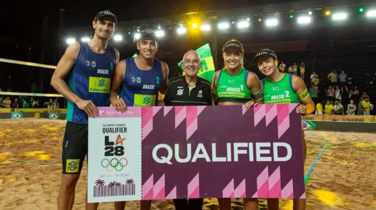 Brasil Borong Tiket Voli Pantai Amerika Selatan menuju Olimpiade LA 2028