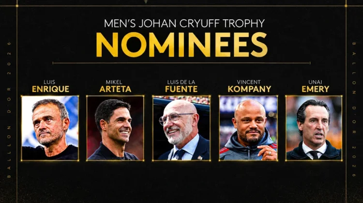 Lima Pelatih Berebut Penghargaan Johan Cruyff Trophy 2026