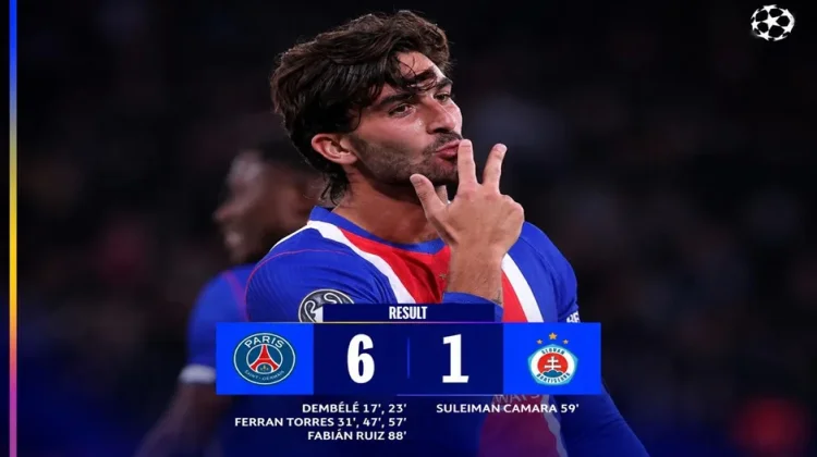 PSG Pesta Gol, Awali Liga Champions dengan Gemilang