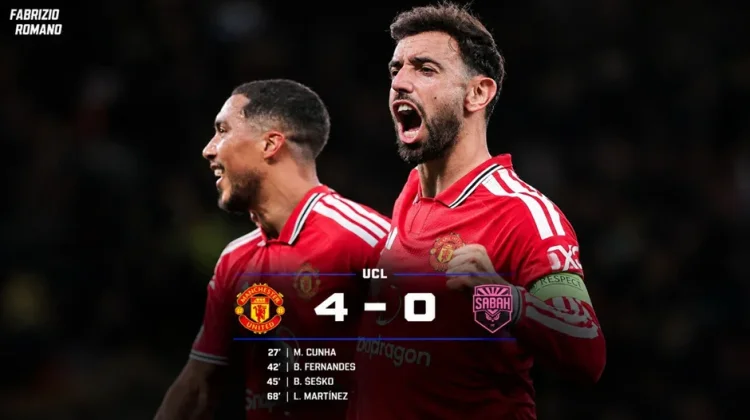 Manchester United Menang Telak, Awali Liga Champions Meyakinkan