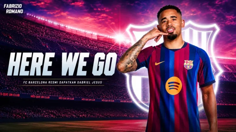 Gabriel Jesus Resmi Gabung Barcelona dari Arsenal