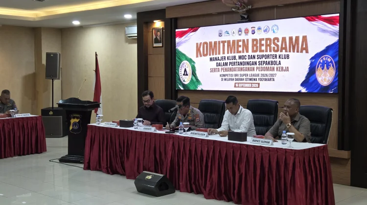 Harda Kiswaya dan Hasto Wardoyo Dukung Komitmen Jaga Kondusivitas Derby DIY