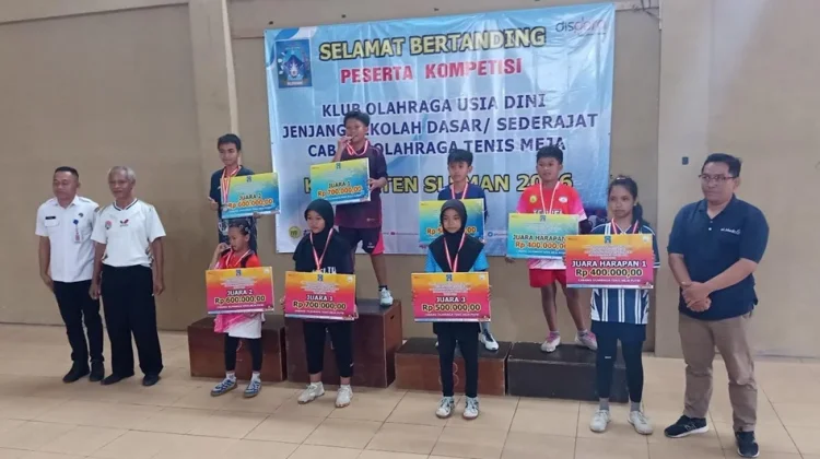 Turnamen Tenis Meja Usia Dini Sleman Cetak Juara