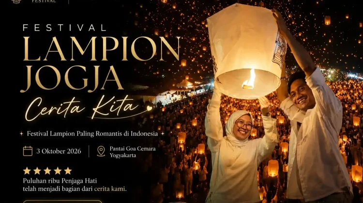 Festival Lampion Jogja 2026 Hadir dengan Camping Pantai