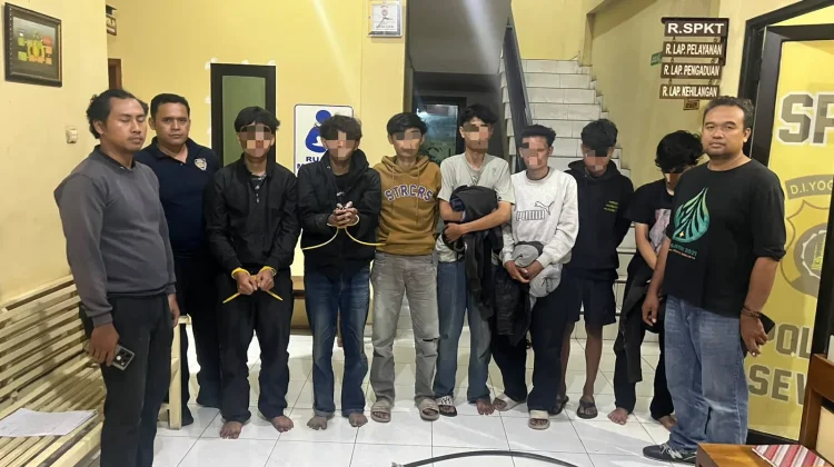 Hendak Tawuran, Tujuh Remaja Bawa Celurit Diamankan di Bantul