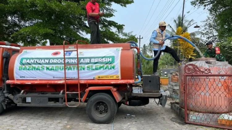 Dua Sekolah di Merdikorejo Sleman Disasar Droping 4.000 Liter Air Bersih