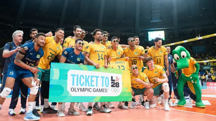 Ikuti Tim Putri, Tim Voli Putra Brasil Raih Tiket Olimpiade LA 2028