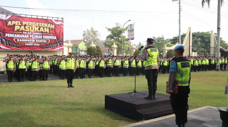Polres Bantul Kerahkan 1.019 Personel Amankan Pilur Serentak 2026
