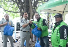 Perkuat Kemitraan, Jasa Raharja Sambangi Komunitas Ojek Online