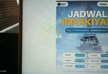 Jadwal Imsakiyah Senin, 23 Februari 2026 di Kabupaten Sleman