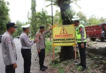 Kapolres Kulon Progo Tinjau Sejumlah Titik Rawan Kecelakaan