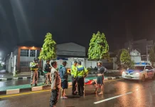 Kurang Konsentrasi, Kecelakaan Tunggal Terjadi di Jalan Padjajaran Sleman
