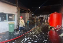 Gudang Furnitur di Sewon Hangus Terbakar, Kerugian Mencapai Puluhan Juta