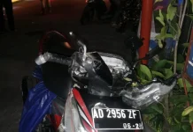 Ada Kendaraan Terobos Lampu Merah, Dua Motor Bertabrakan di Sewon Bantul